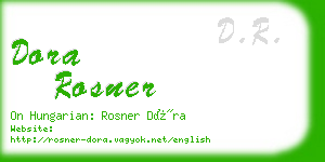 dora rosner business card